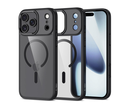 Etui do telefonów TECH-PROTECT Magmat Magsafe do Iphone 17 Pro Black/Clear 5906302319916
